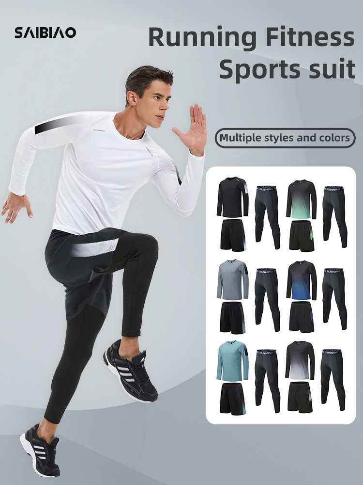 Compression Long Pant - Men's Elastic Compression Bodybuilding Sportswear Gym