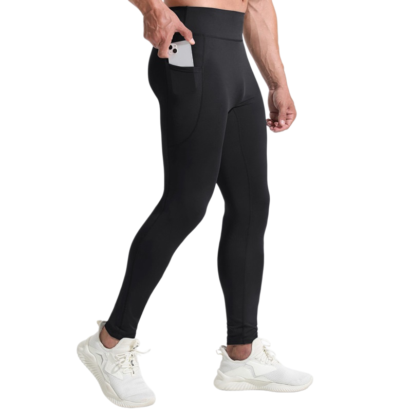 Compression Long Pant - Men High Waist Compression Long Pants