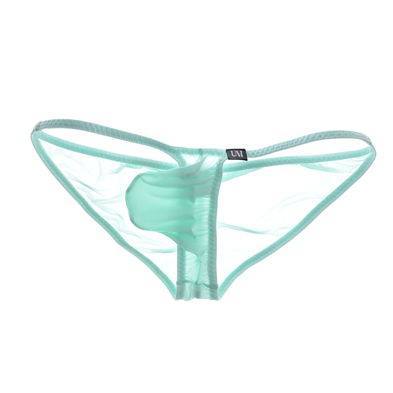 Pouch Boxer Pouch - Men's Sexy Silk Button Briefs Underwear