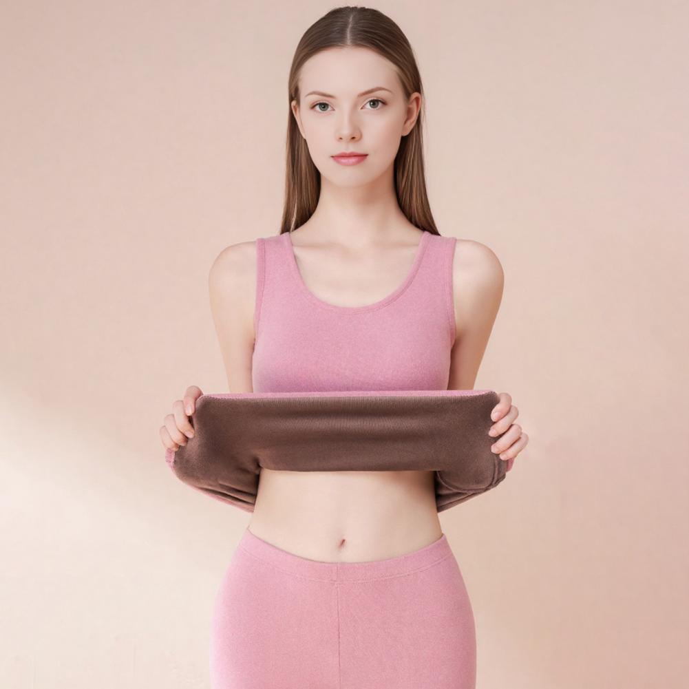 Undershirt Crew Neck - Fleece Lined Women Thermal Tank Top