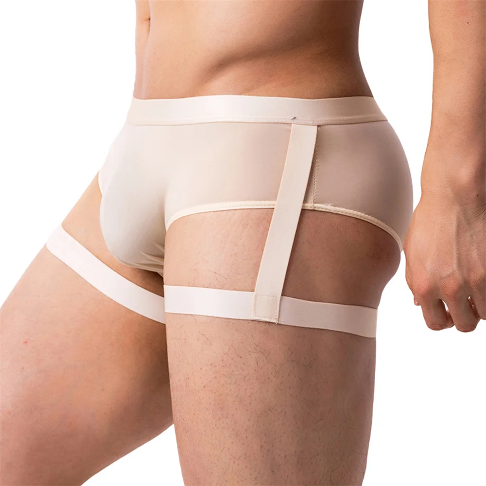 Bamboo Fiber Trunk - Mens Solid Color Boxers Underwear Ice