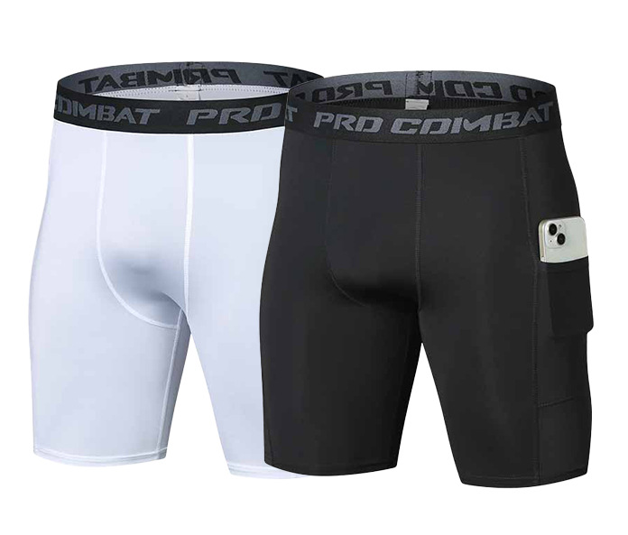Compression Shorts Athletes - Mens Gym Shorts with Pockets Workout
