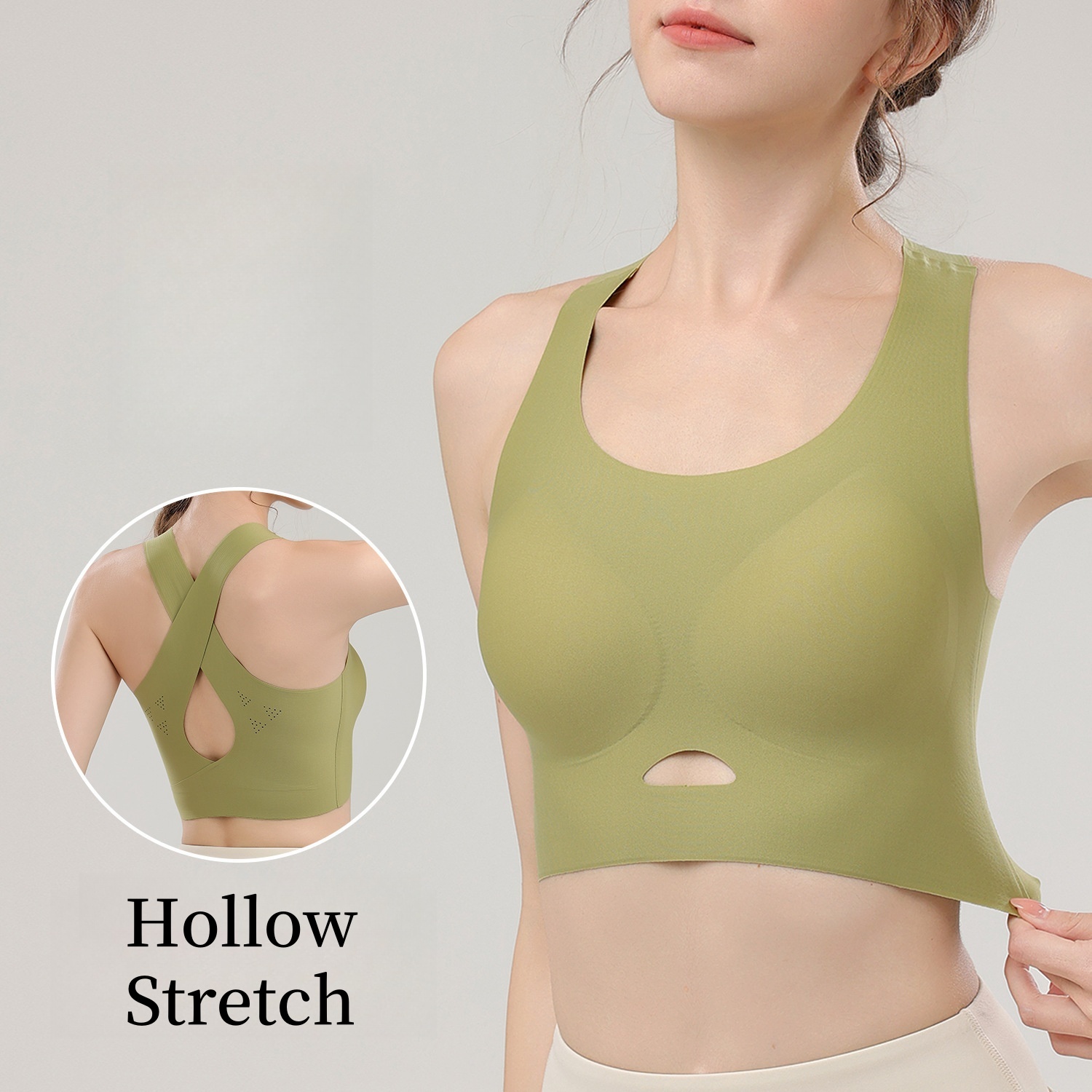 Sleeveless Undershirt - Camisole Undershirt with Chest Pad Inner