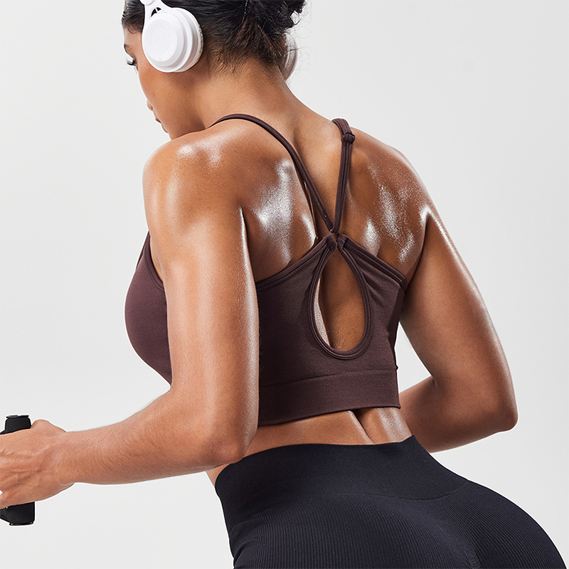 Suspender Tank Top - Women Hollow Back Adjustable Strap Sports