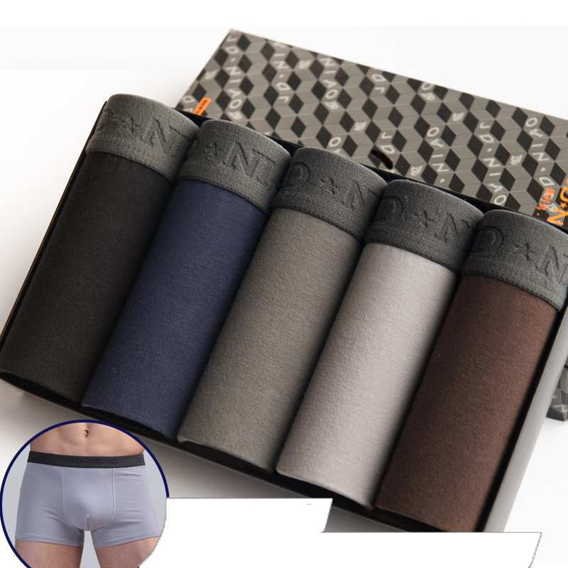 Boxer Shorts Modal - 5Pcs/lot Men Underwear Cotton Boxer Men