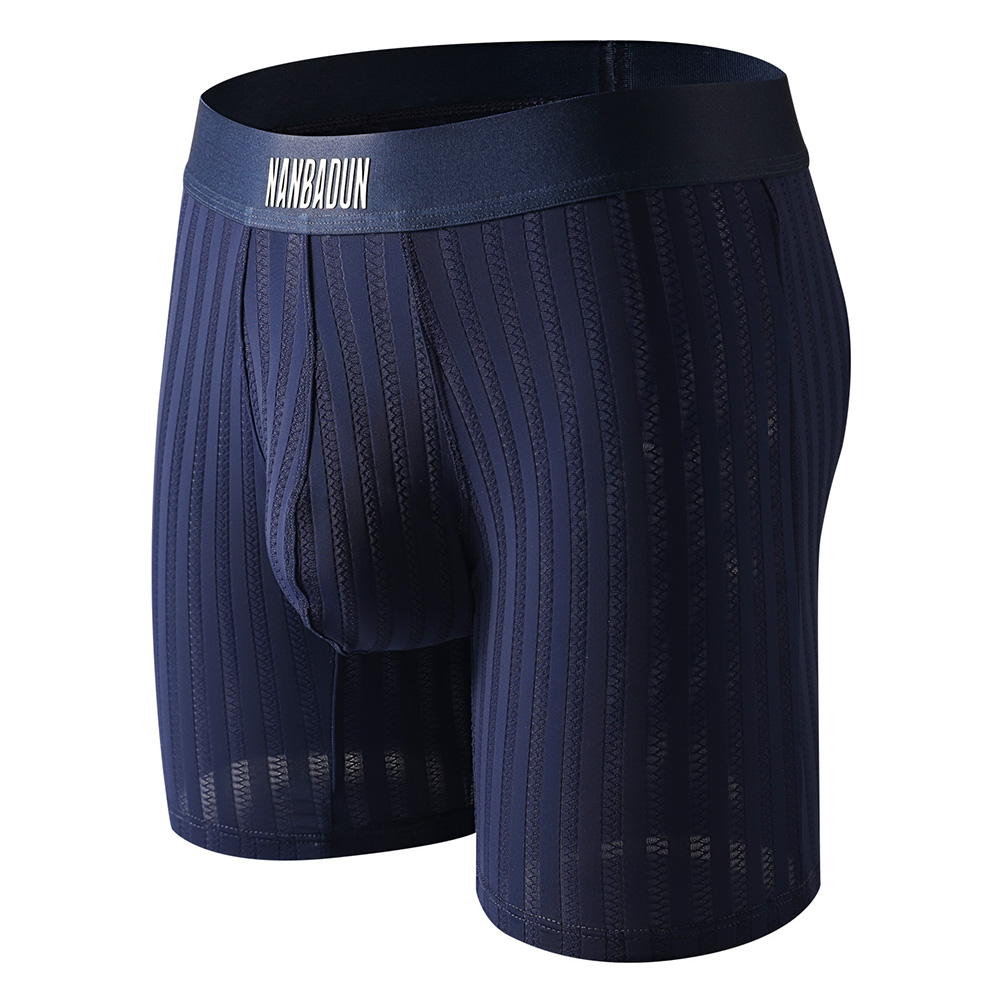 Long Leg Trunk Men - Men Ice Silk Long Leg Shorts