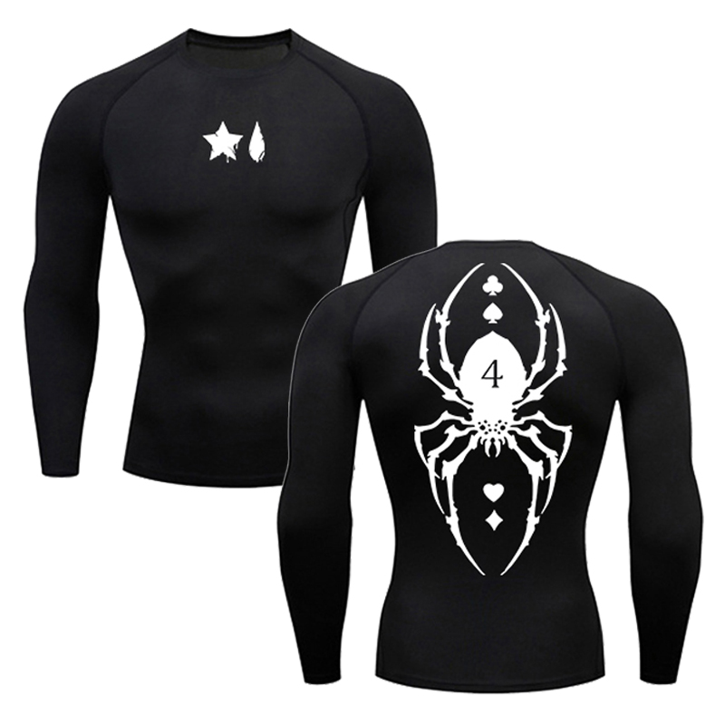 Spider Print Compression Shirt - огляд і ціна Base Layer Top