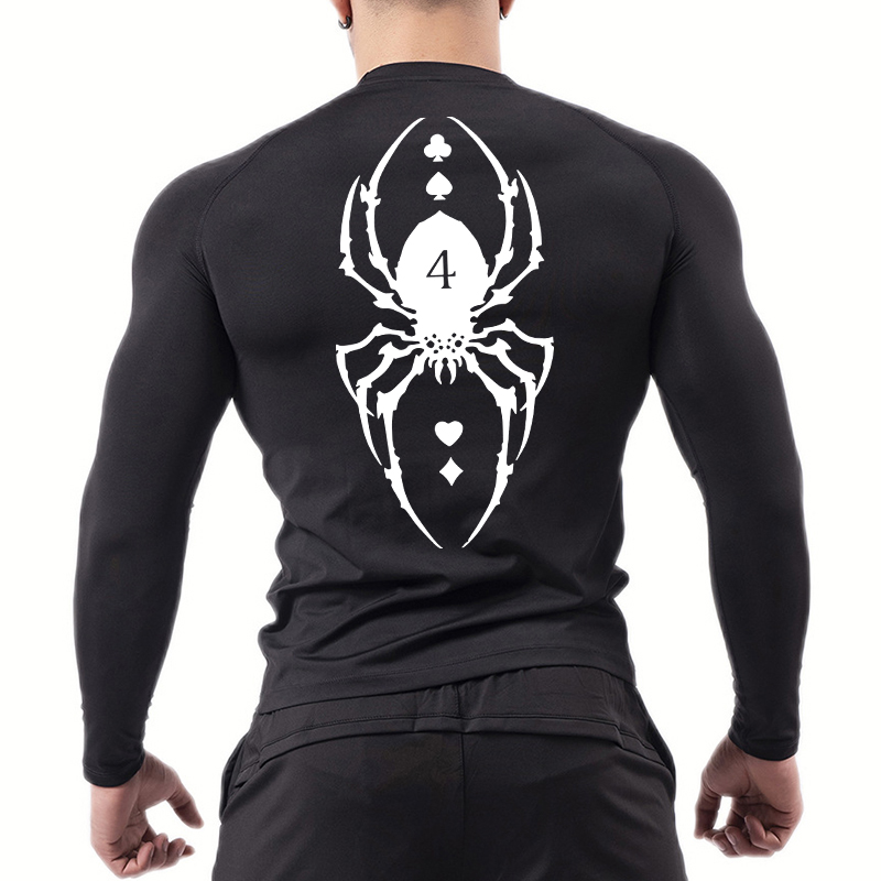 Spider Print Compression Shirt - огляд і ціна Base Layer Top