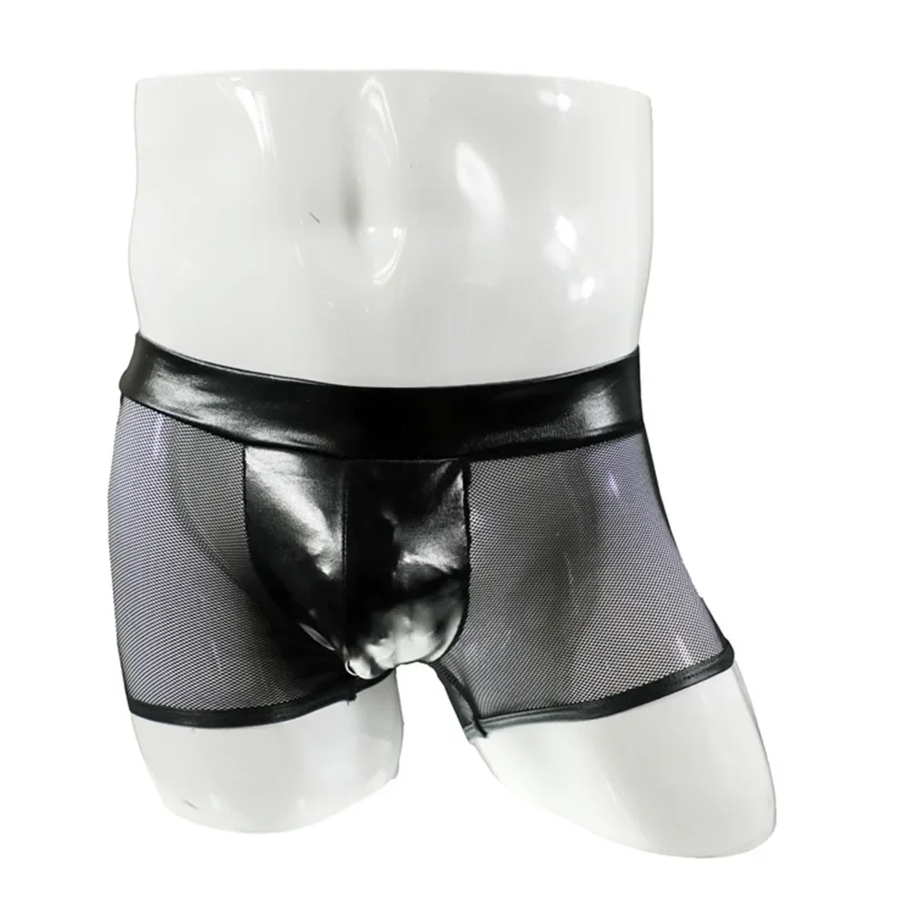 Men Sexy Underwear Faux Leathe - огляд і ціна Bamboo Fiber Trunk