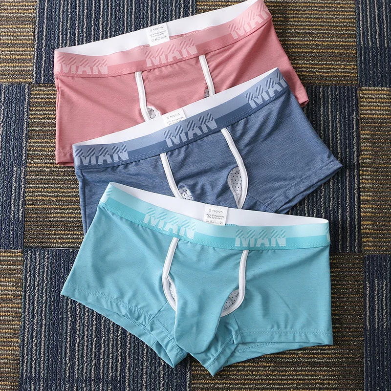 Men's Ice Silk Boxer Briefs, B - огляд і ціна Mesh Sport Boxer
