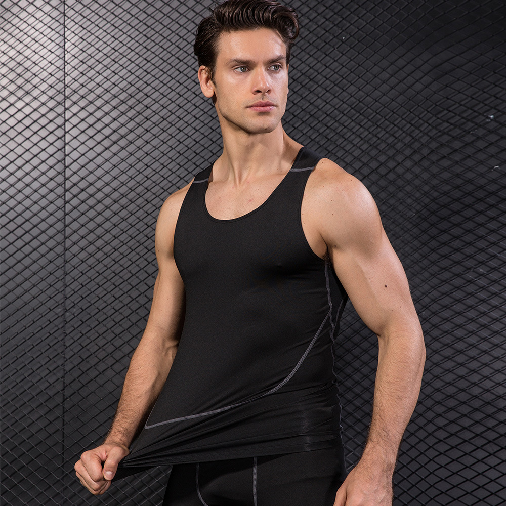 Men Black Sport Skinny Vest Ti - огляд і ціна Base Layer Top
