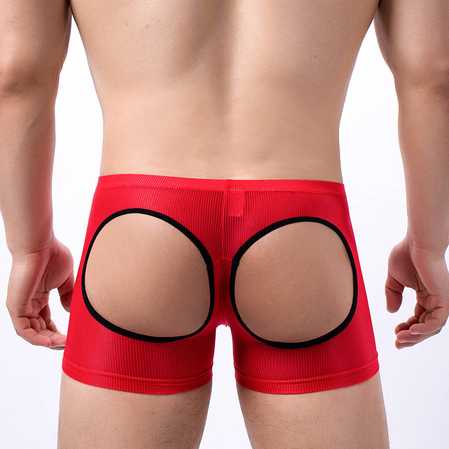 Men's Open Butt Boxer Shorts M - огляд і ціна Mesh Sport Boxer
