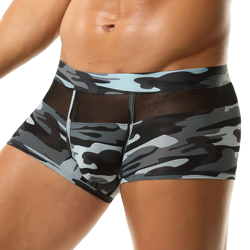 Camouflage Boxer Shorts Men Po - огляд і ціна Mesh Sport Boxer