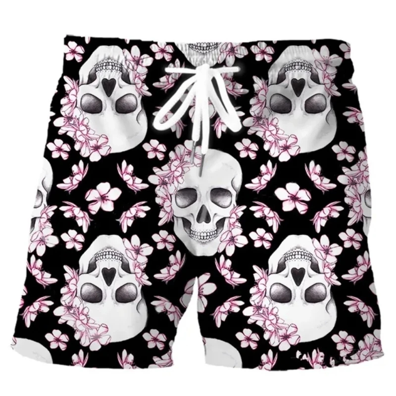 Hawaiian Men Swim Trunks Skull - огляд і ціна Trunk Breathable Men