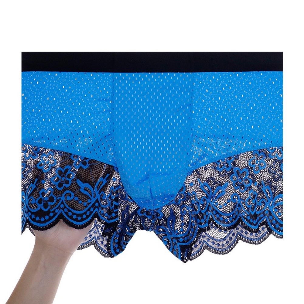 Men's Ice Silk Lace Mesh Boxer - огляд і ціна Pouch Boxer Pouch