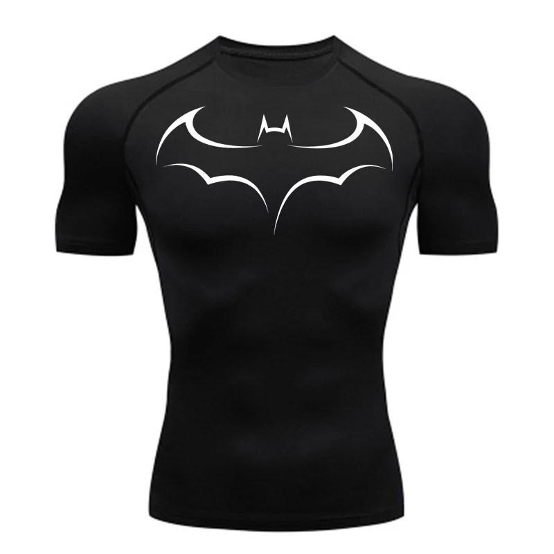 Bat Printed Men's Tight T-Shir - огляд і ціна T Shirt Tight Fit