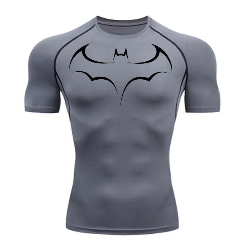 Bat Printed Men's Tight T-Shir - огляд і ціна T Shirt Tight Fit