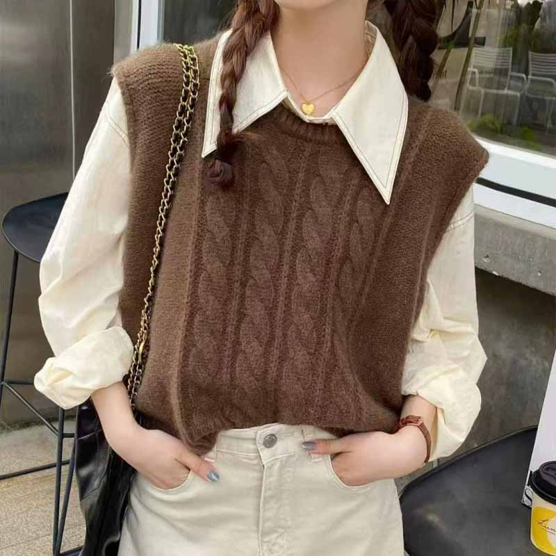 2025 New O-Neck Knitted Vest W - огляд і ціна Sleeveless Undershirt