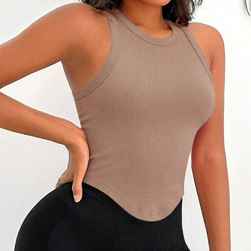Womens Ribbed Racerback Curved - огляд і ціна Tank Top Ribbed