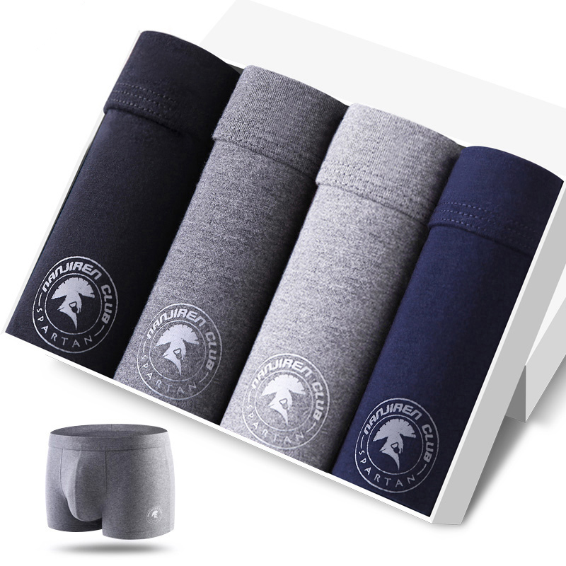 4pcs Men's Panties Sexy Shorts - огляд і ціна Boxer Brief Pack Cotton