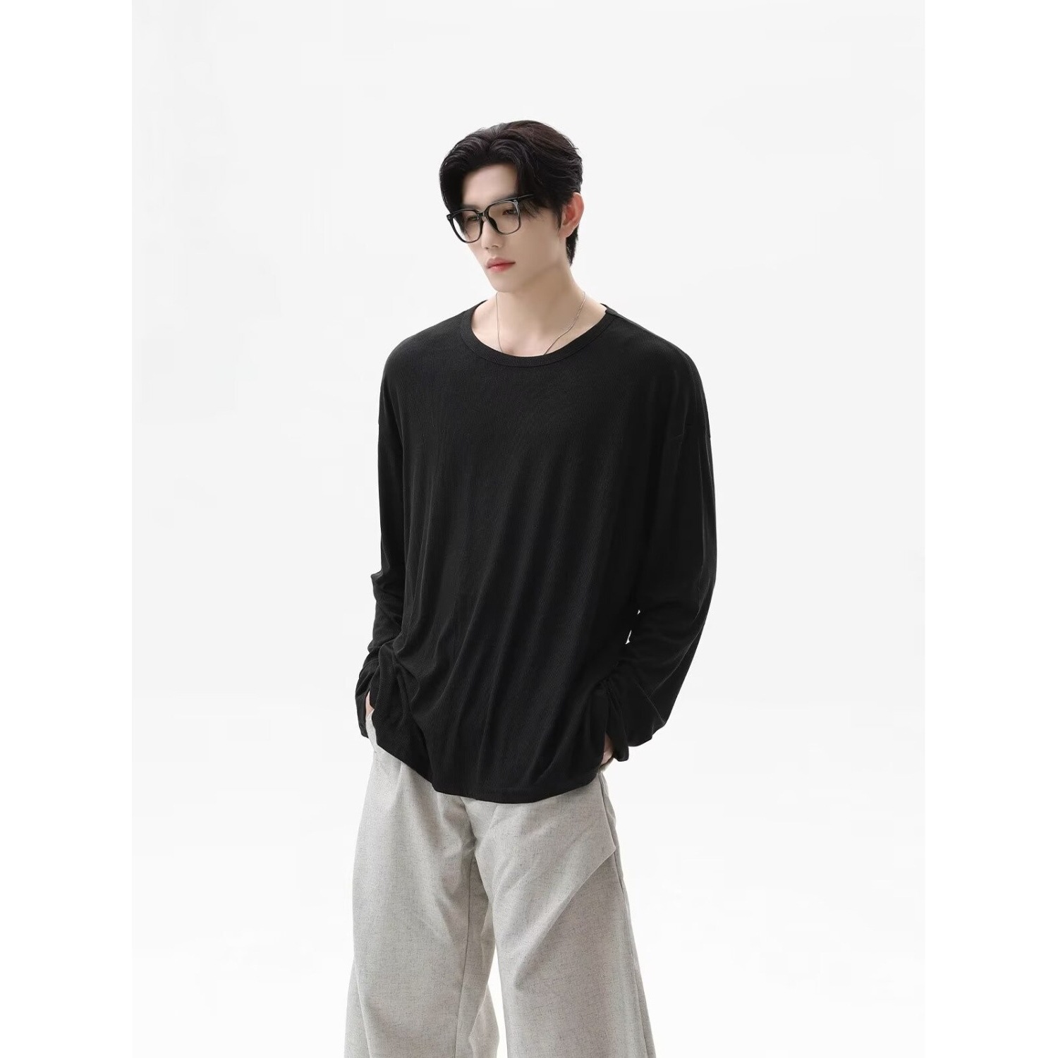 2026 Autumn New Texture Long S - огляд і ціна Undershirt Crew Neck
