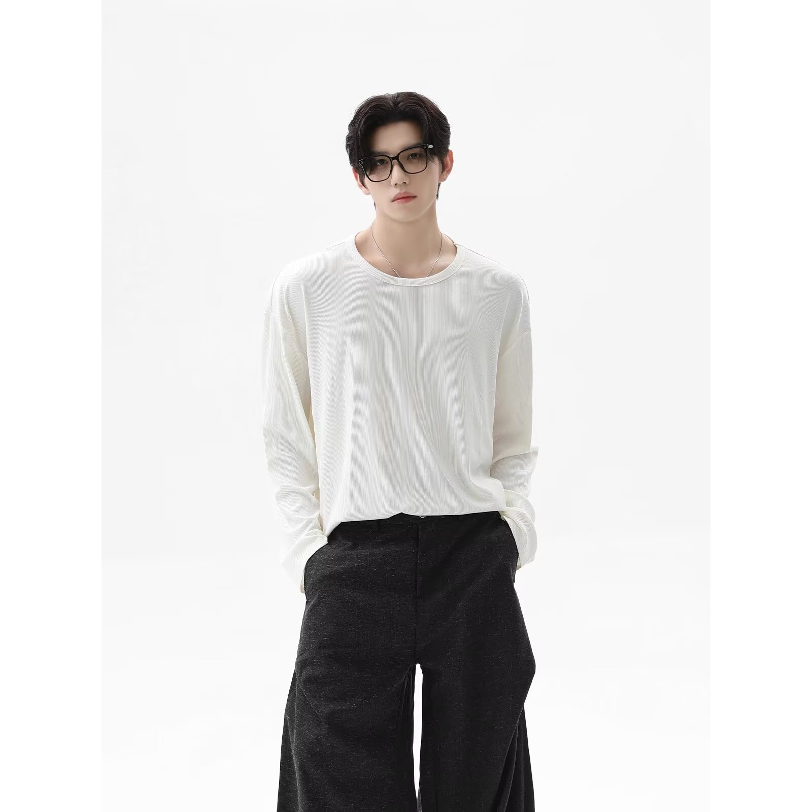 2026 Autumn New Texture Long S - огляд і ціна Undershirt Crew Neck