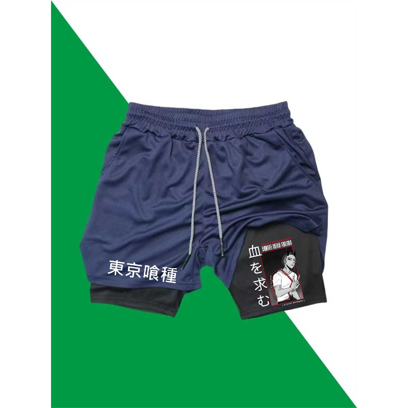 Tokyo Ghoul Print 2in1 Running - огляд і ціна Compression Shorts Athletes