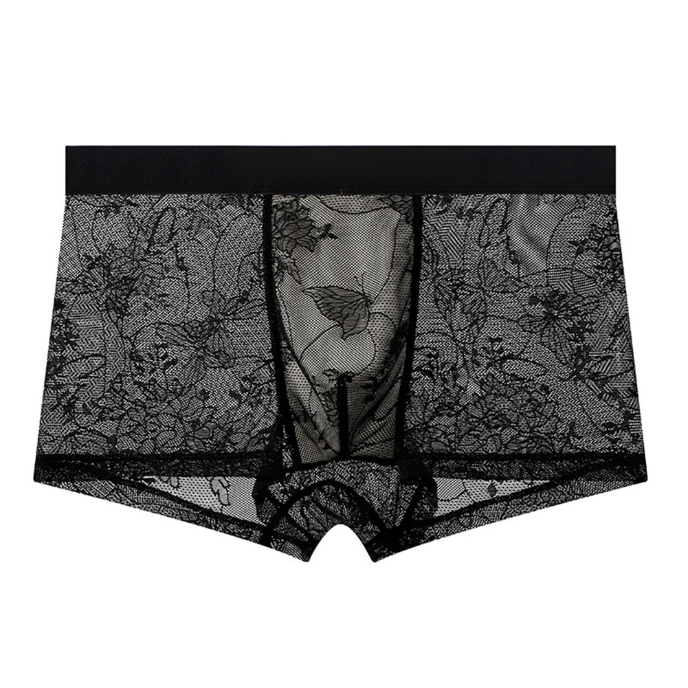Men's Ice Silk Mesh Lace Boxer - огляд і ціна Pouch Boxer Pouch