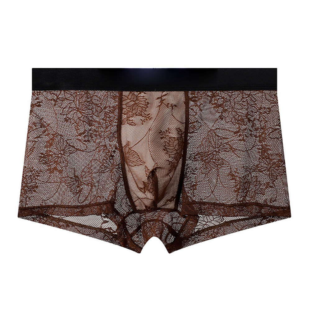 Men's Ice Silk Mesh Lace Boxer - огляд і ціна Pouch Boxer Pouch