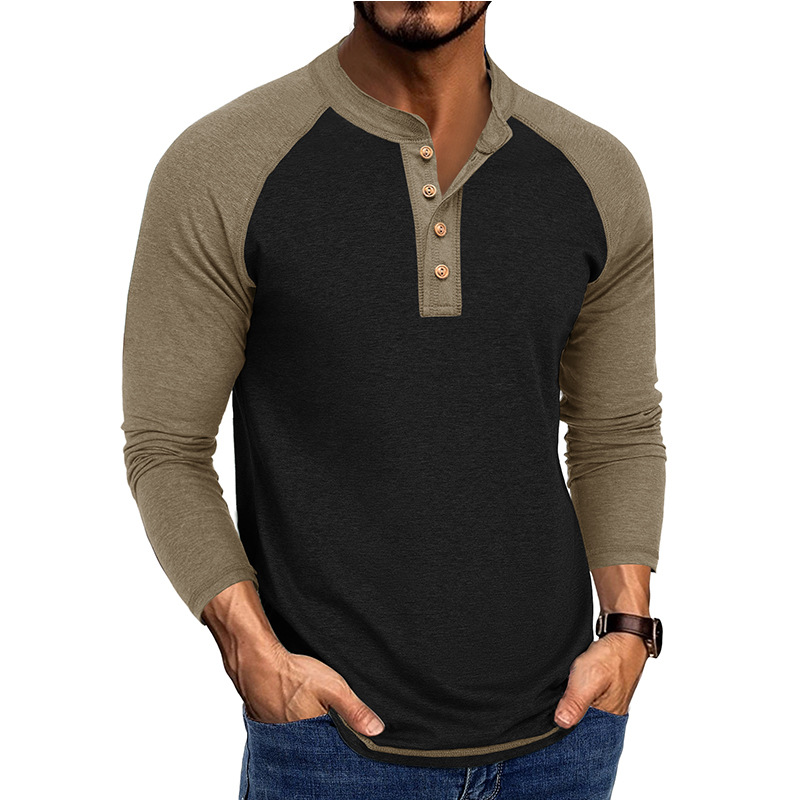 Men's New Long Sleeve Henley S - огляд і ціна Base Layer Top