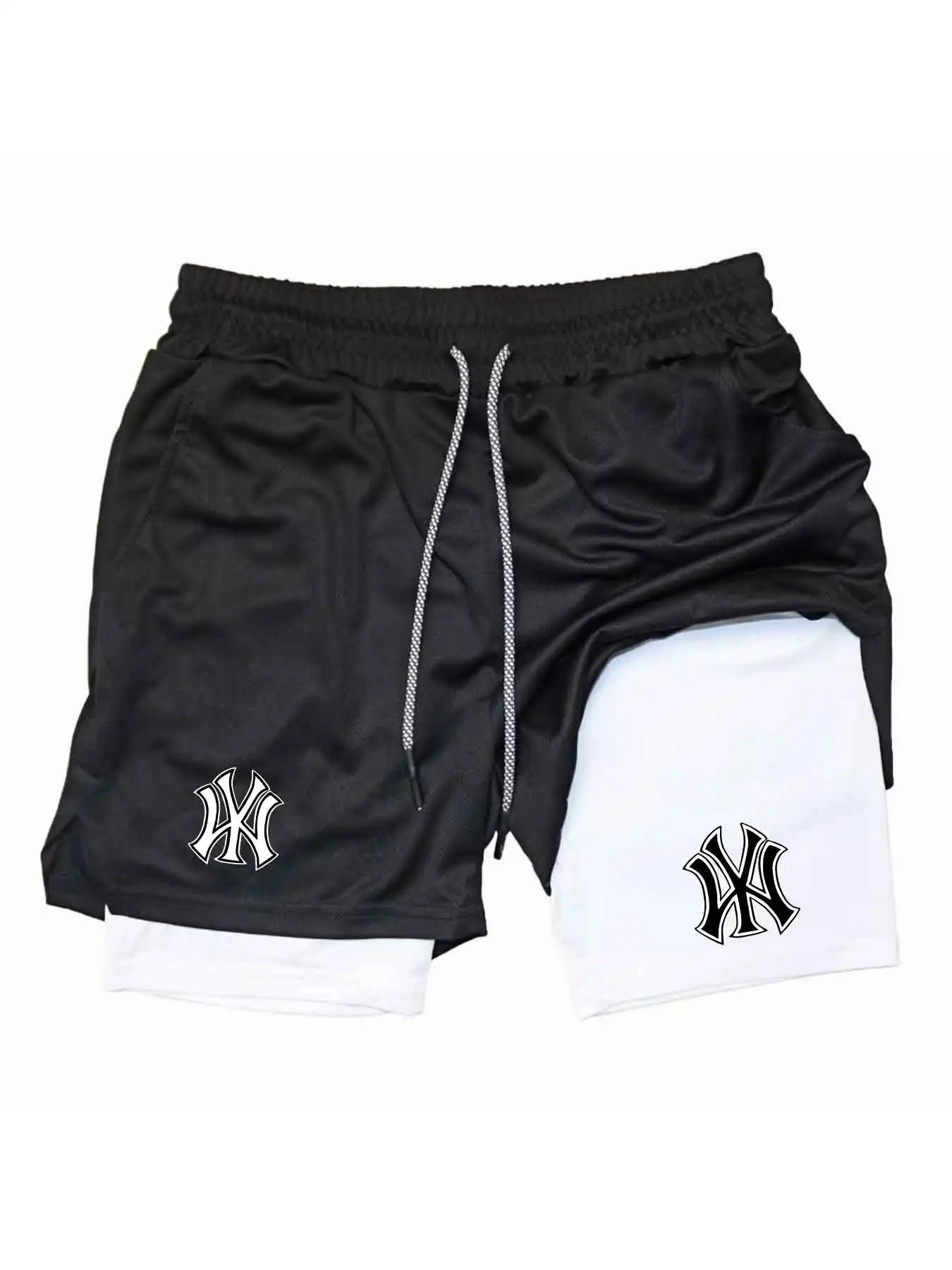 Men 2 in 1 Logo Print Sports S - огляд і ціна Compression Shorts Athletes