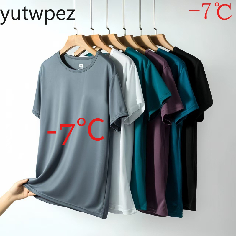 Summer Ice Silk Men T Shirt Sh - огляд і ціна T Shirt Tight Fit