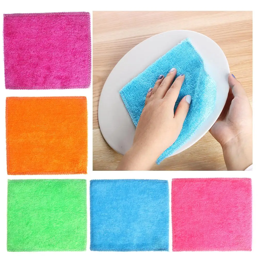 1/5PCS Cleaning Rags Anti-grea - огляд і ціна Bamboo Fiber Trunk