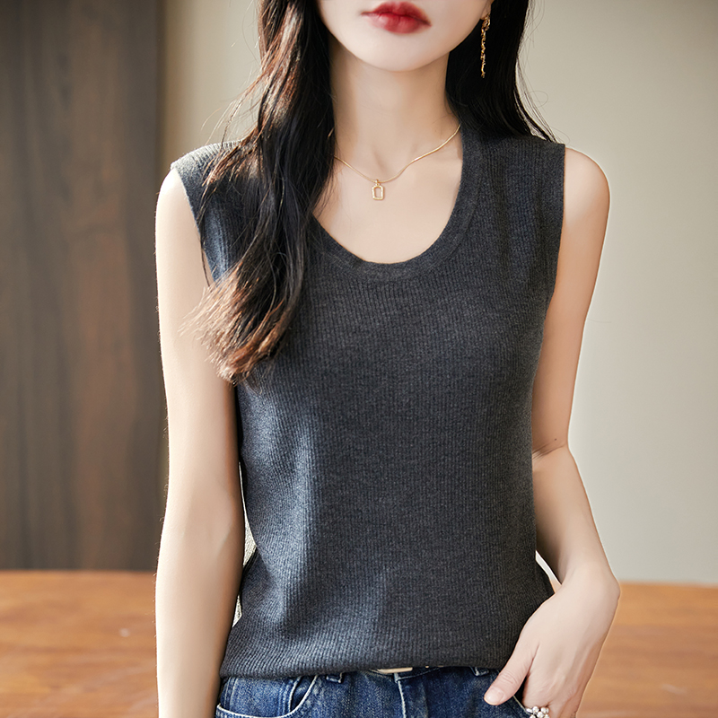 WinvyNee Women Deep Crew Neck  - огляд і ціна Tank Top Ribbed