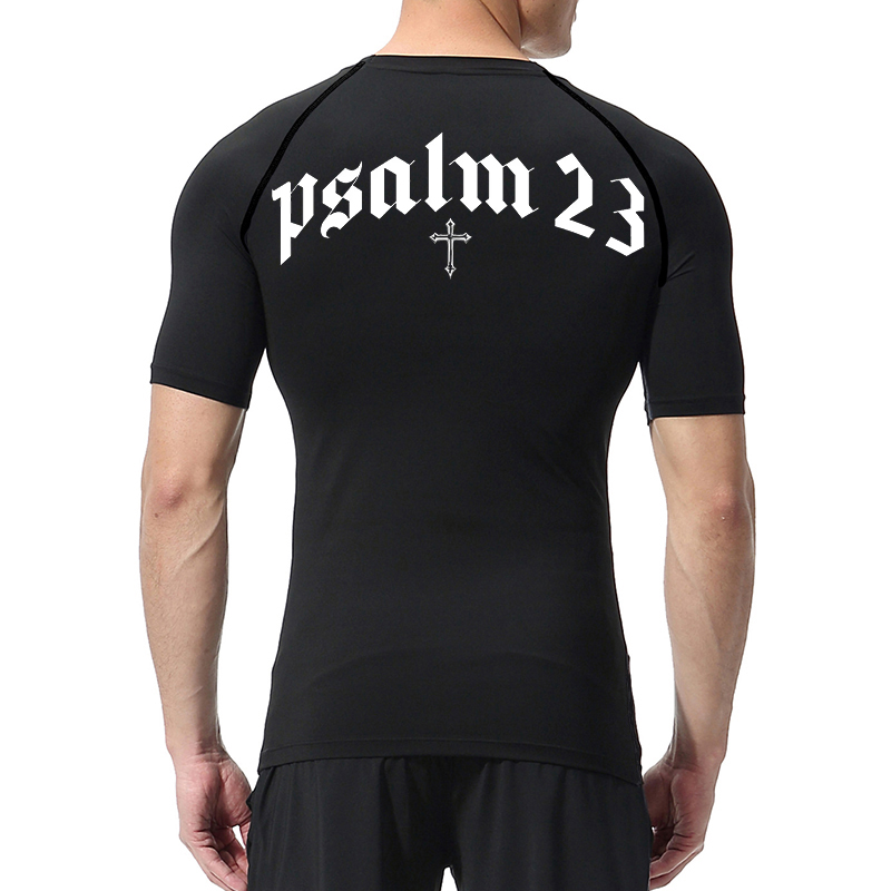 Psalm 23 Cross Print Compressi - огляд і ціна Base Layer Top